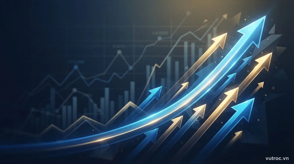 Biểu đồ minh họa recency bias trong đầu tư tài chính
